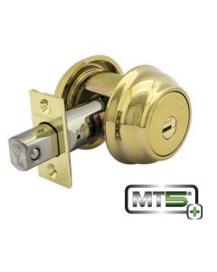 Mul-t-lock MT5+ MTL800 Hercular® Single Cylinder deadbolt w/Decorative Rosette and thumb turn
