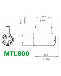 Mul-t-lock MTL800 MT5+ Cylinder for Schlage® “F” Line Lever